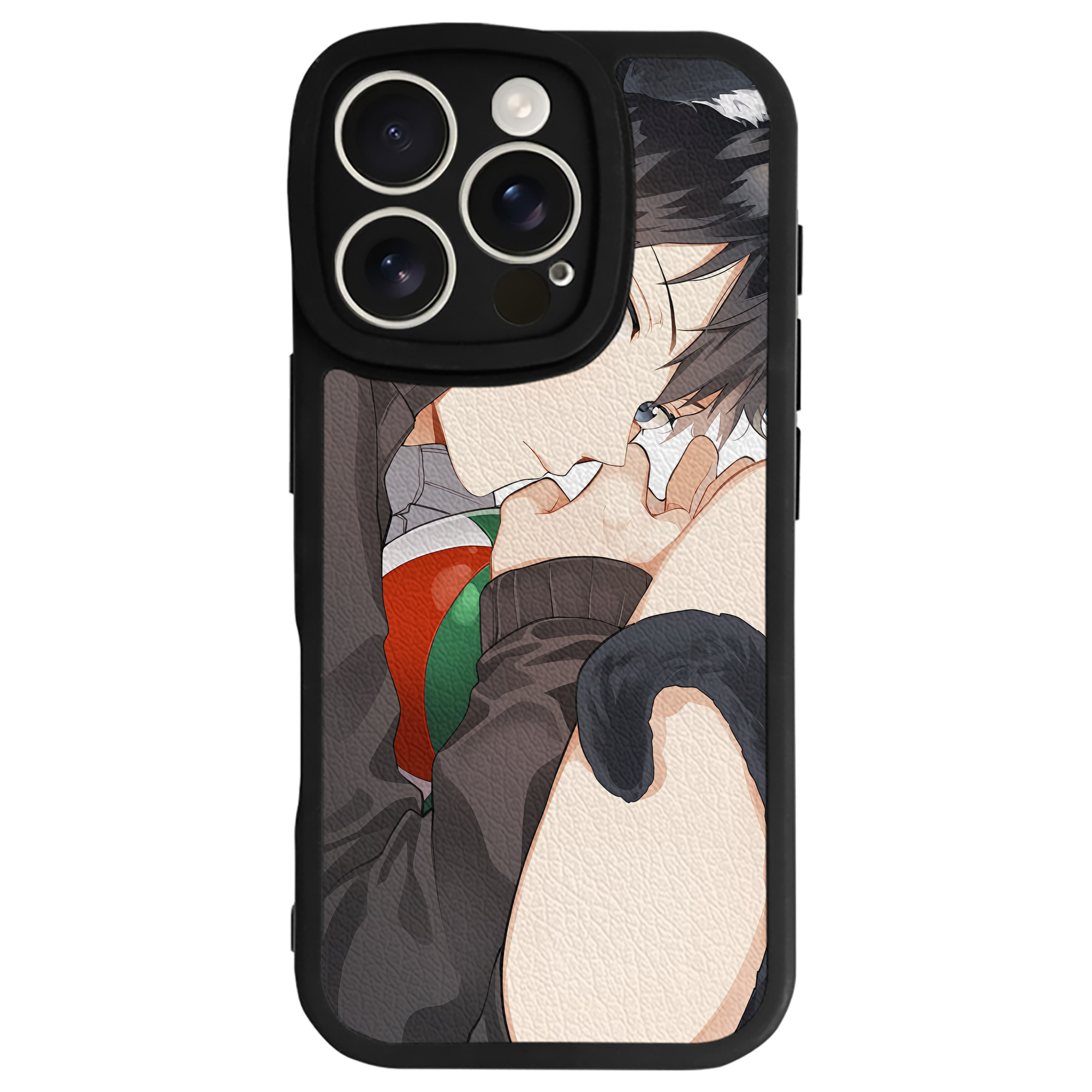 （画像用） ハイキュー!! Haikyu!! 【iPhone 16シリーズ対応】シリコンスマホケース（レザー調） 材質：シリコン